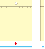 全面合成紙ヘッダー袋